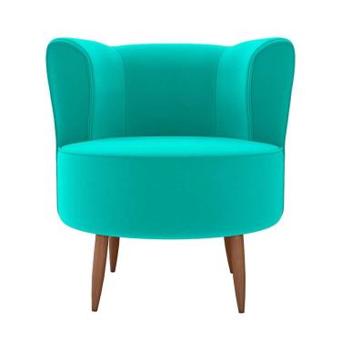 Imagem de Poltrona Savana Veludo Verde Água