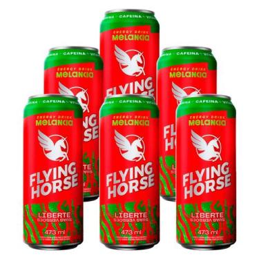 Imagem de Energético Flying Horse Energy Drink Melancia 473ml 6 Unidades