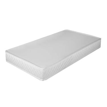 Imagem de Colchão Solteiro Espuma D20 188x88x12cm – Confortável, Antialérgico e Atóxico | Ideal para Camas de Solteiro, Crianças e Convidados Cor Branco
