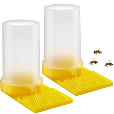 Imagem de Pacote com 2 unidades de alimentador de água de abelha Beehive, dispensador de água, alimentador de mel, colmeia, alimentador de entrada, Bee, Bee, Beekeeing, Equipamento de apicultura