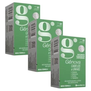 Imagem de Gênova Cabelo E Unhas Kit C/03 Caixas C/60 Caps Cada Caixa