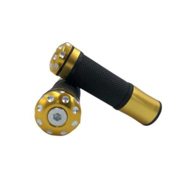 Imagem de Manopla de aluminio esportiva punho moto antiderrapante modelo rizoma 