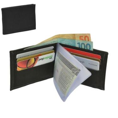 Imagem de Carteira Masculina Porta Cartão Cédula e Documentos 2 unid - ASP