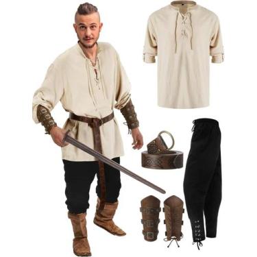 Imagem de Conjunto de Fantasia de Pirata Medieval para Halloween - Acessórios Vi