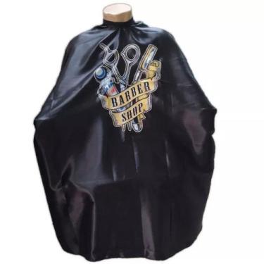 Imagem de Capa de Corte para Barbeiros e Cabeleireiros em Cetim com Zíper - Barb