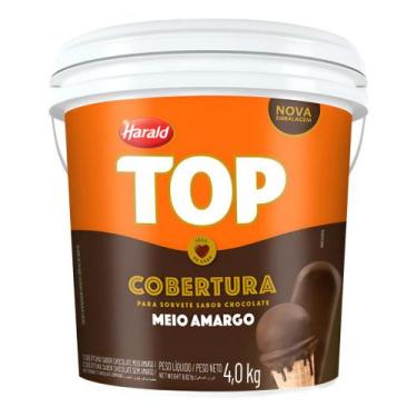 Imagem de Cobertura Top Meio Amargo Chocolate Ao Leite 4kg Harald - NoBrand