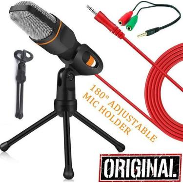 Imagem de Microfone Condensador De Mesa Profissional Pc Celular Computador Vídeo