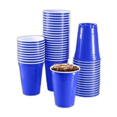 Imagem de Copo Americano 400Ml Biodegradável C/50 Beer Pong Festa - Trik-trik