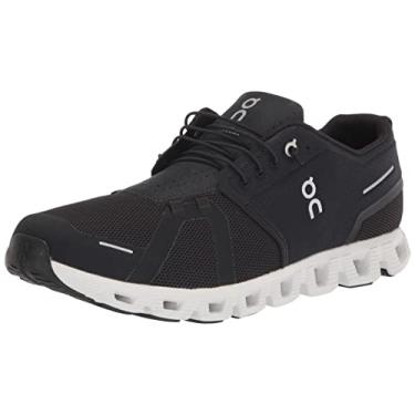 Imagem de On Tênis masculino Cloud 5, preto/branco, tamanho 40, Preto/branco, 9