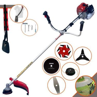 Imagem de Roçadeira Podador de Grama Kawashima BCJ431L À Gasolina Motor 2 Tempos