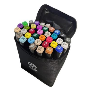 Imagem de Conjunto Estojo Canetas Touch Ponta Dupla 36 Cores OIA-8500 - OASIS