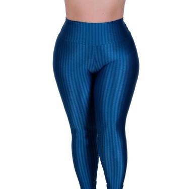 Imagem de Calça para Academia Plus Size Fitness Cintura Alta 3D Laura-Feminino