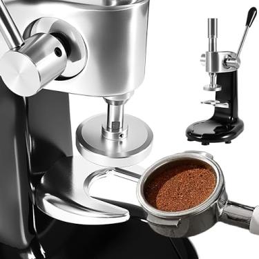 Imagem de Calcador de café de aço inoxidável, prensa manual de café expresso, prensa de pó resistente, máquina de café prensada à mão com base de adulteração, máquina de café expresso