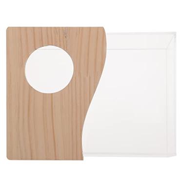 Imagem de Totority Brinquedos De Trem Hamster Caixa Banheiro, Banheira Acrílico Pequeno Animal Estimação Sauna Areia Para Banho Chuveiro Suprimentos Escavação