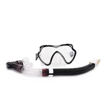Imagem de Kit Mergulho Adulto Com Máscara E Snorkel 2 Peças - Sun Way