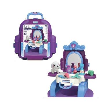 Imagem de Brinquedo Mochila Penteadeira Banho E Tosa Pet Baby Style