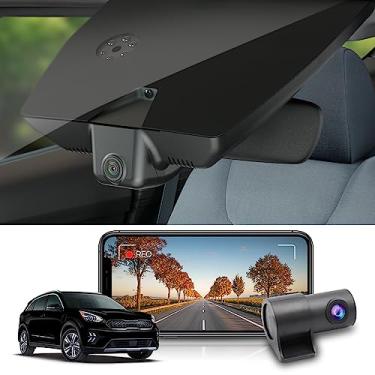 Imagem de Fitcamx Frontal 2K+Traseira 1080P Dash Cam para Kia NIRO 2017-2022 & NIRO EV 2019-2022 FE Touring EX Premium LX S EX (G5000), OEM Estilo, Dual HD Vídeo, WiFi & APP, Loop Gravação, G-Sensor, 64GB