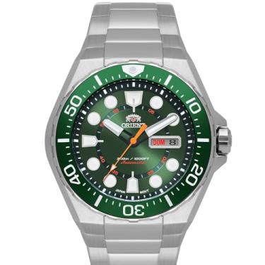 Imagem de RELOGIO ORIENT AUTOMATICO VERDE METAL PRATA F49SS036 E1SX