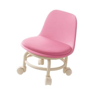 Imagem de IEUDNS Banco baixo com rodas universal com encosto mini assento giratório com rodas Banco baixo com para garagem Salão esportivo