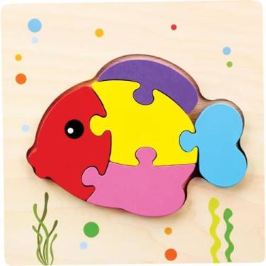 Imagem de QUEBRA-CABEÇA Madeira Peixe RF8 Sortido em MDF para +3 ANOS - Toy MIX