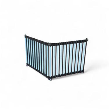 Imagem de Cercado Pet para Cachorros e Gatos Cercadinho Portátil Dobrável Resistente e Seguro Módulos Expansíveis (Azul e Preto, 40cm, 6)