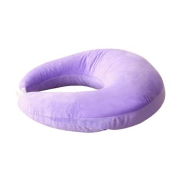 Imagem de SiaBiced Almofada de leitura, almofada de de trabalho, antiderrapante, multifuncional, de colo, de mesa, travesseiro de descanso para cama, para sofá, Roxo