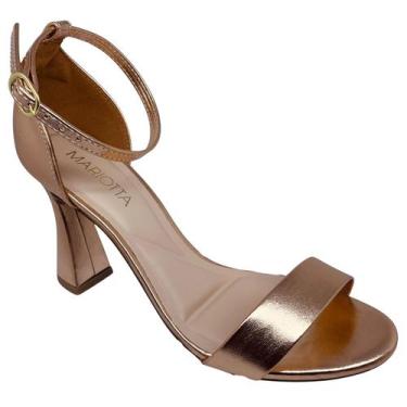 Imagem de Sandália Mariotta Cobre Salto Elegante - 42566, 37