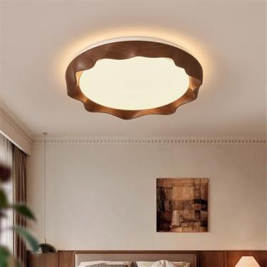 Imagem de Nórdico Moderno Quarto Lâmpada De Teto LED Moda Simplicidade Arte Sala De Estar Estudo De Restaurante Quarto Infantil Corredor Varanda Luz (3840A D50CM)