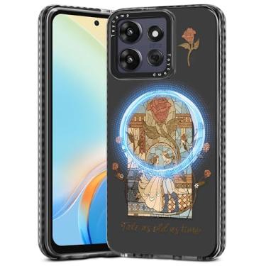 Imagem de Toycamp Capa para Moto G Power/Play 2025 - Compatível com MagSafe Women Girls Cute Phone Cover Magnetic Girly Aesthetic Kawaii Unique Design Pretty Motorola G Power/Play 2025, Beauty Beast