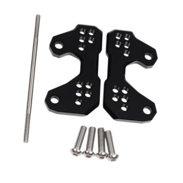 Imagem de Generic 2 peças de apoios de pé ajustáveis, suporte de montagem de apoios de pé traseiros, base de suporte de de ajustáveis ​​para peças YZF R25 2013-2019