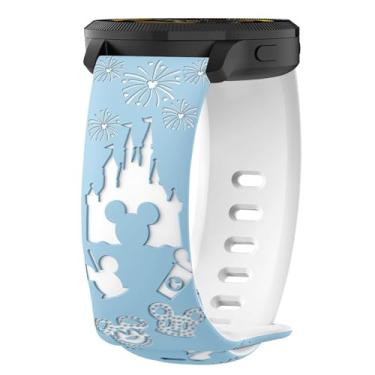 Imagem de CeiLarv Pulseira de relógio de 22 mm para Garmin Venu 3/Forerunner 265/Forerunner 255 para Amazfit Bip 6/Bip 5 /Pop 3S/Balance/GTR 4, pulseira de silicone respirável e confortável - azul celeste e