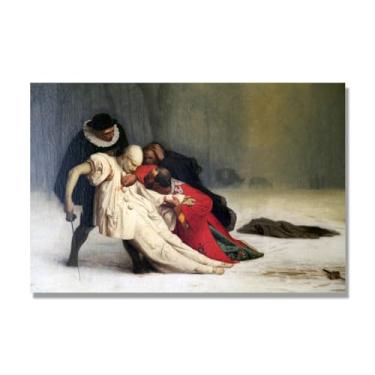 Imagem de Pinturas a óleo famosas, (O duelo após o baile de máscaras 2) de Jean Leon Gerome, reprodução impressa em tela, arte de cenário para decoração de sala de estar. Somente tela de 60 x 90 cm - 23,7 x