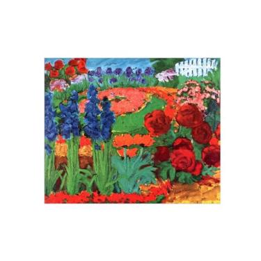 Imagem de Flores Pintura em tela Famosa Pintura Reprodução-Quadros para sala de estar-Jardim flores-Pôster e impressões 30x35cm Sem Moldura