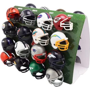 Imagem de Riddell Conjunto de rastreador de capacete NFL de 32 peças - capacetes tamanho Gumball - todos os logotipos da NFL Current - Novo conjunto 2023