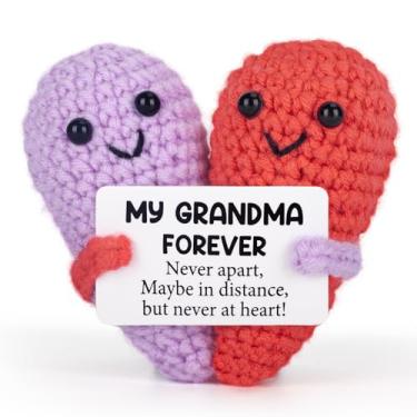 Imagem de Soobeeke Grandma Birthday Gifts from Grandkids – Heartfelt Crochet Love Keepsake, Handmade Cute, Great Grandmother Gift Ideas, Gigi Gifts for Grandma, Mimi Nana Forever Token