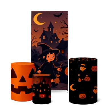 Imagem de Trio Capas Cilindro + Painel Lateral Romano Halloween (K5HAL0009)