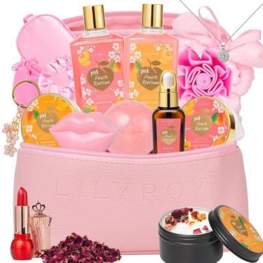 Imagem de Conjunto de presentes de banho e corpo Lily Roy de 20 peças com colar 