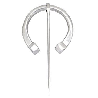 Imagem de Lord Of Battles Fibula/broche/broche de capa | Vintage Viking Medieval LARP SCA Cosplay Recreação Reconstituições Históricas, 5 X 4.7cm, Aço inoxidável