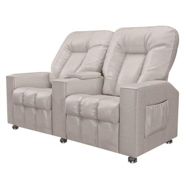 Imagem de Poltrona Reclinável 2 Lugares Sala de Cinema Romeo F05 Facto Bege - Lyam Decor
