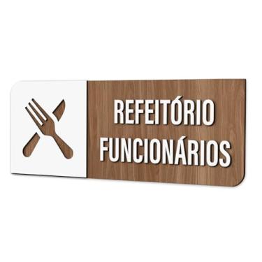 Imagem de Placa de Sinalização Indicativa - Refeitório Funcionários