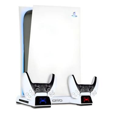Imagem de Base Para Ps5 Fat Cooler Resfriamento Carregador 2 Controles - Oivo, B