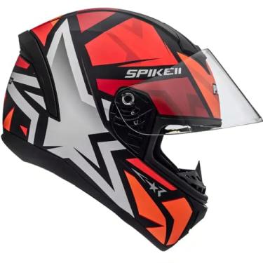Imagem de Peels Capacete Moto Fechado Spike II 1ST Preto/Vermelho 60