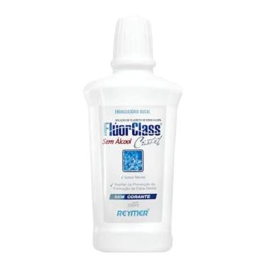 Imagem de Enxaguante Bucal FluorClass Cristal, 500ml, Flúor 0.05%, Sabor Menta Refrescante, Prevenção de Cáries e Saúde Bucal