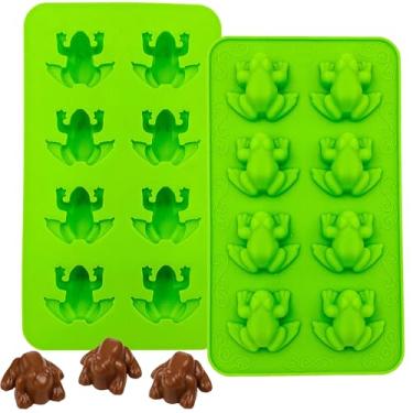 Imagem de Frozen Frogs Molde de silicone para páscoa assar utensílios e bandeja de gelo (pacote com 2)