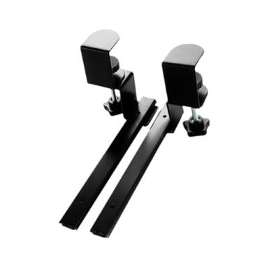 Imagem de AsrMyjcx Conjunto de trilhos de fixação de teclado, fácil montagem, bandeja extensível multiuso para mesa, bandeja de gaveta para teclado faça você mesmo para, Mandíbula de Rotação 4.8 Cm