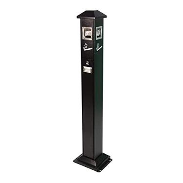 Imagem de Cinzeiros para uso exterior cigarros cinzeiros para uso de cigarros fora do escritório, restaurantes, bares e lojas de conveniência (Black)