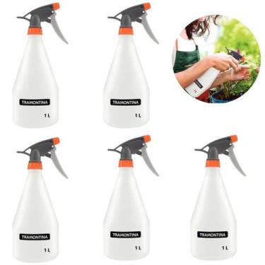 Imagem de Borrifador Pulverizador Jardinagem Manual 1 Litro Kit 05 Un - Tramonti