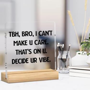 Imagem de Engraçado Middle High School Decoração de sala de aula Decorações de biblioteca Bact to School Decorações presentes para professores Placa de decoração de acrílico para prateleira de mesa 10 x 10 cm