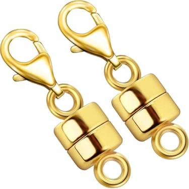 Imagem de Colar de lagosta, fechos e fechos de segurança, conversores de joias de ouro e prata 14K para pulseiras, extensor de corrente