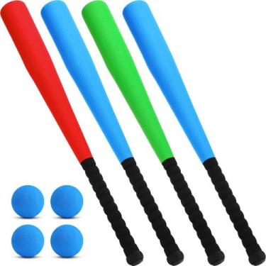 Imagem de Conjunto de bolas macias de 60 cm da Wettarn, bastão de beisebol de es